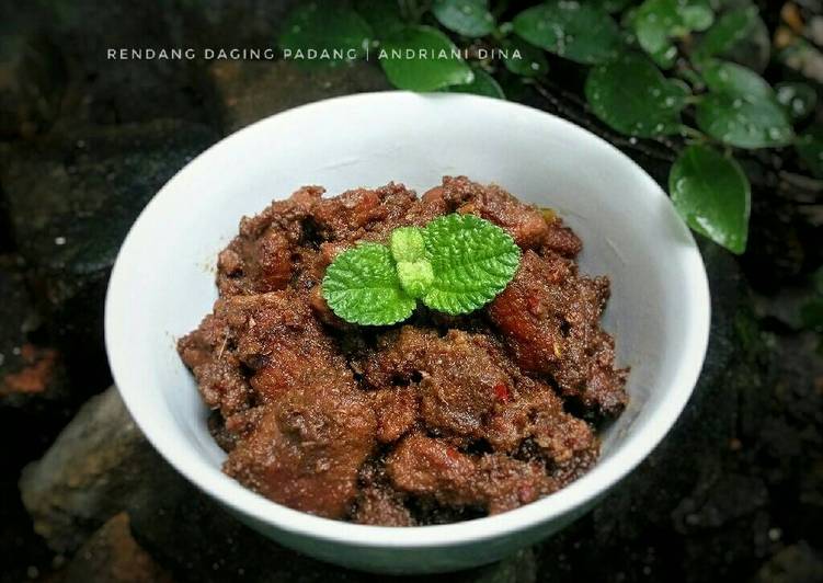 bahan dan cara membuat Rendang Daging Padang #KitaBerbagi