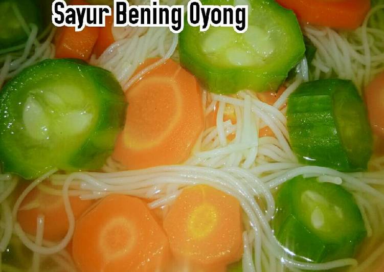 gambar untuk resep makanan Sayur Bening Oyong #bantumantenbaru