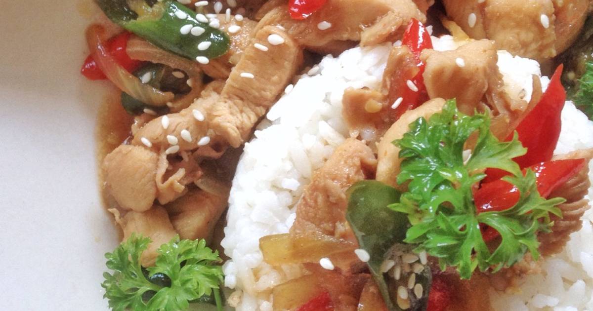 Resep Chicken Teriyaki With Oregano ala Dati Sacia Ilya