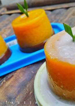 YELLOW PUMPKIN PUDDING (puding labu kuning)
