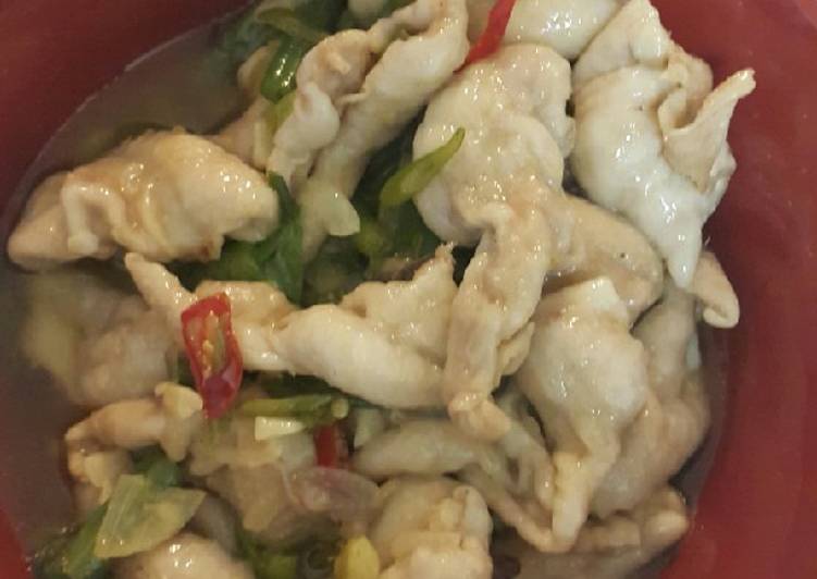 resep makanan Tumis kulit ayam rumahan