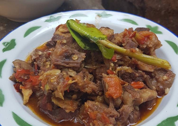 gambar untuk resep Oseng daging mercon