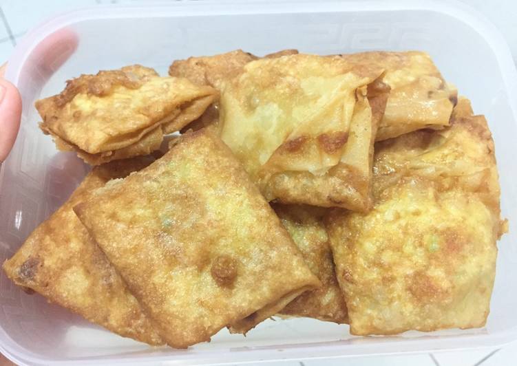 resep masakan Martabak Telur kulit lumpia simple