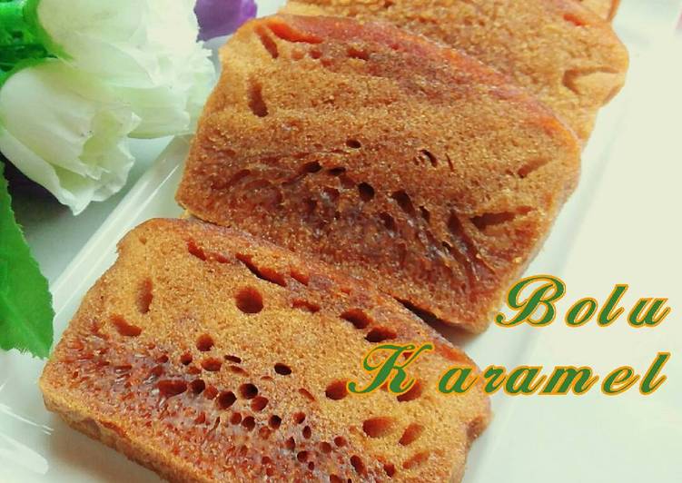 Resep Bolu Karamel (sarang semut) #PR_KueTradisionalBerserat Kiriman
dari Anik wina