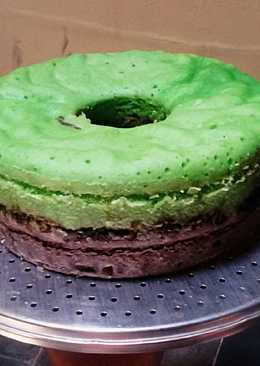 Brownies Kukus Pandan Coklat