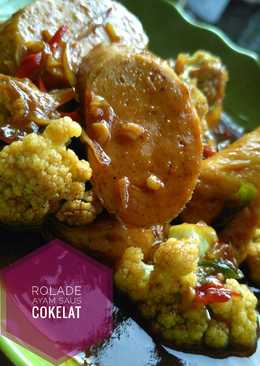 Rolade Ayam saus Cokelat