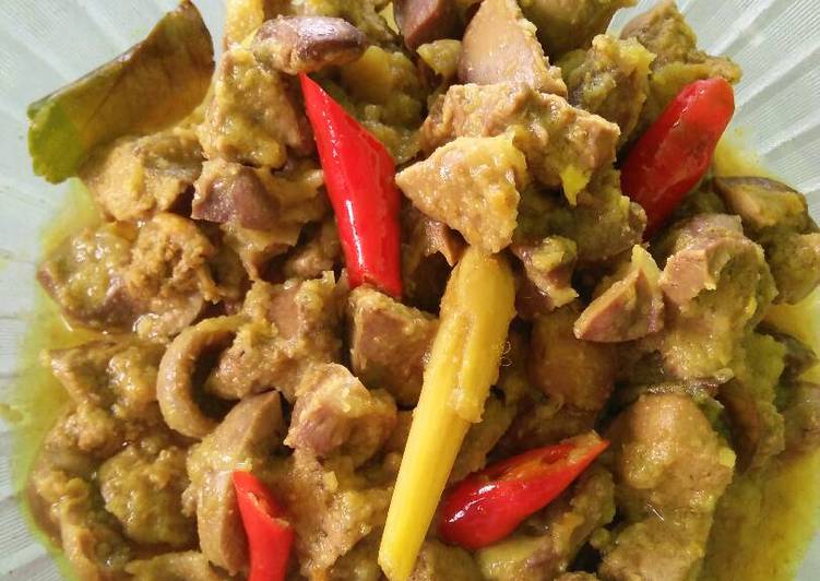 resep makanan Hati ayam bumbu kuning