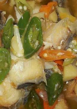 Tumis ikan asin jambal cabe ijo