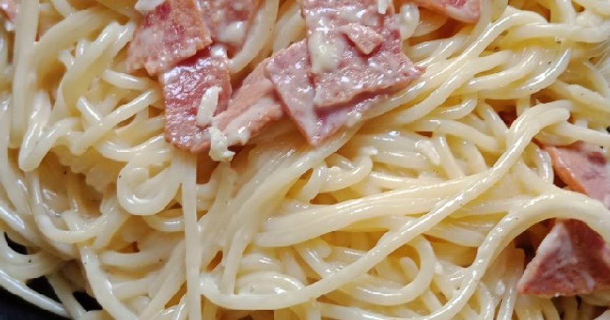 431 resep  spageti carbonara  enak dan sederhana Cookpad