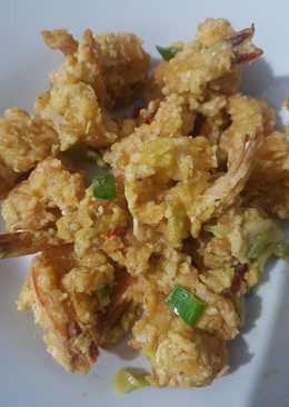 Udang saus telur asin