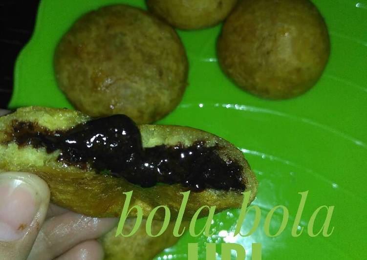 resep makanan Bola bola ubi coklat dan gulmer