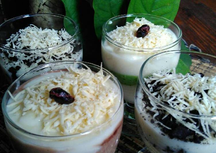 resep makanan Cheesecake lumer Oreo,Milo greentea