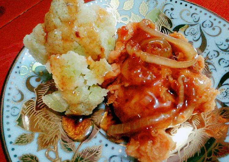 gambar untuk resep makanan Ayam crispy saus tiram spicy