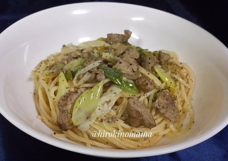 Resep Spaghetti Rempela Hati Kiriman dari Nibras Alfian @Hirokinomama_