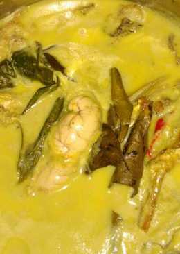 Gulai lemak hijau ikan gerut