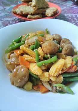 Oseng sayuran+baso #maree