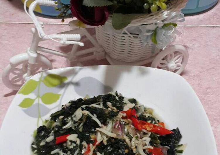 cara membuat Tumis Daun Pepaya Jepang...enak sedap mantaap ????