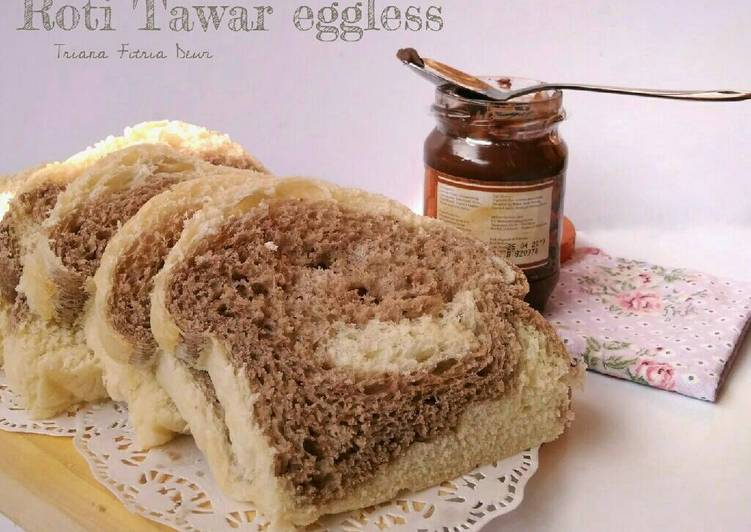 bahan dan cara membuat Roti Tawar (eggless & no milk)
