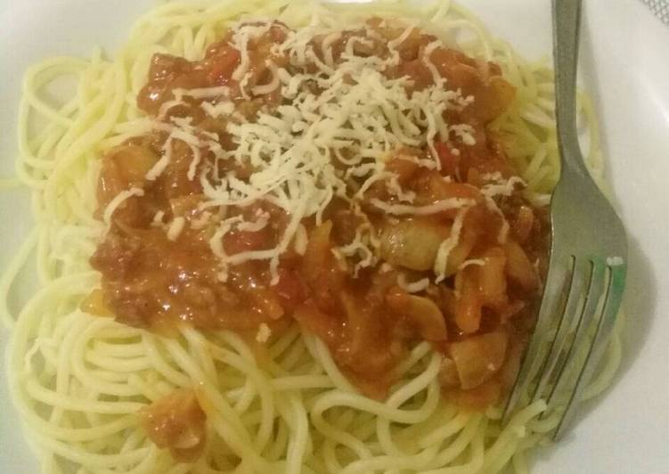 resep Spaghetti Bolognese (Murah Meriah)