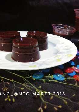 Puding Cokelat Lava Blueberry