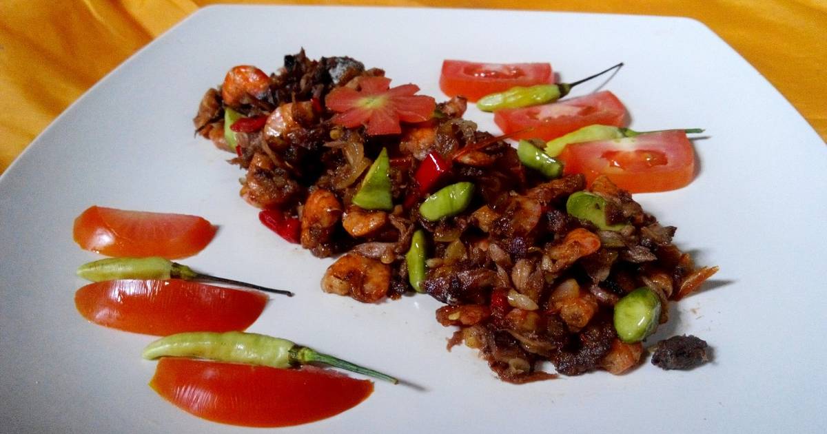 Resep tumis tongkol suwir oseng  tongkol pete  udang oleh 