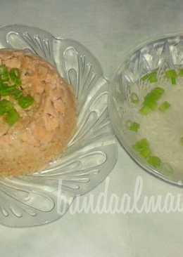 Nasi tim ayam jamur fav. Mamaku