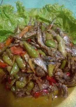 Tumis ikan asin rawit ijo