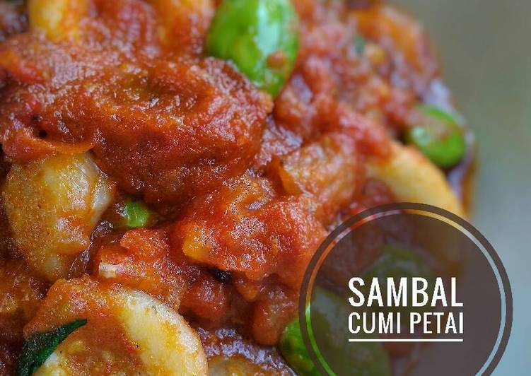 resep lengkap untuk ??Sambal Cumi Petai