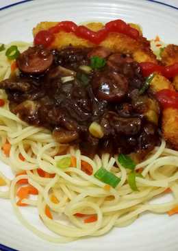 Spaghetti Stick Ayam Lada Hitam