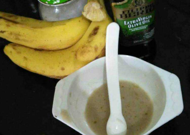 Resep Pure pisang mpasi Kiriman dari Wiwit