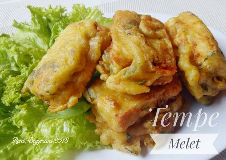 bahan dan cara membuat Tempe Melet