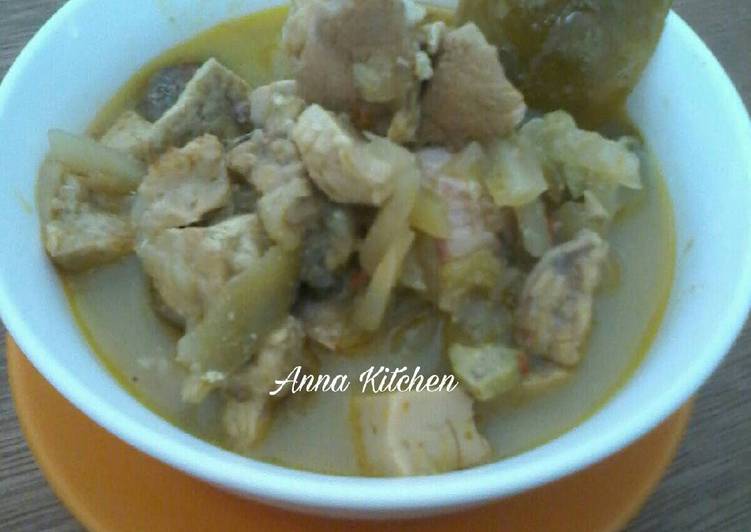 resep masakan Lodeh jepang(manisa) tahu tempe ayam pete