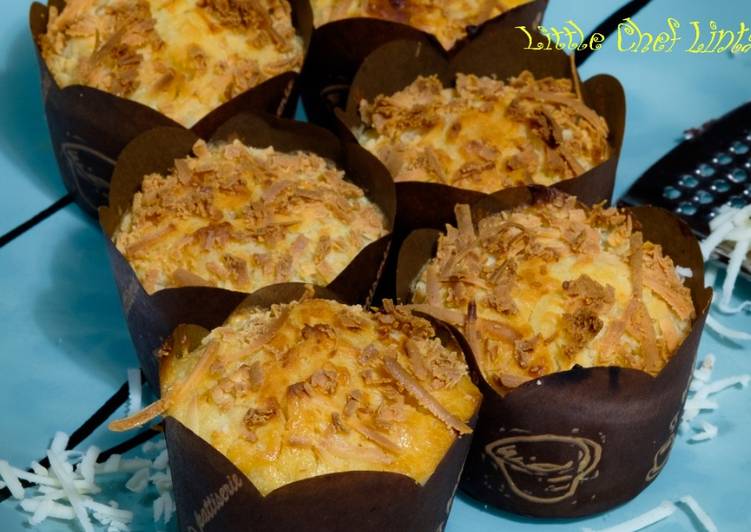 resep masakan Cara Bikin Cheesy Muffin Super Mudah, Tanpa Mixer