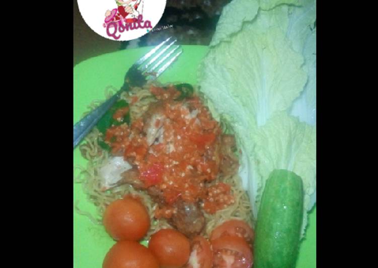 resep Mie Ayam Geprek @DapurQonita