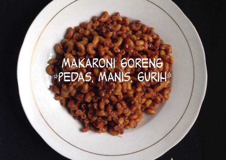 resep makanan Makaroni Goreng *pedas, manis, gurih*