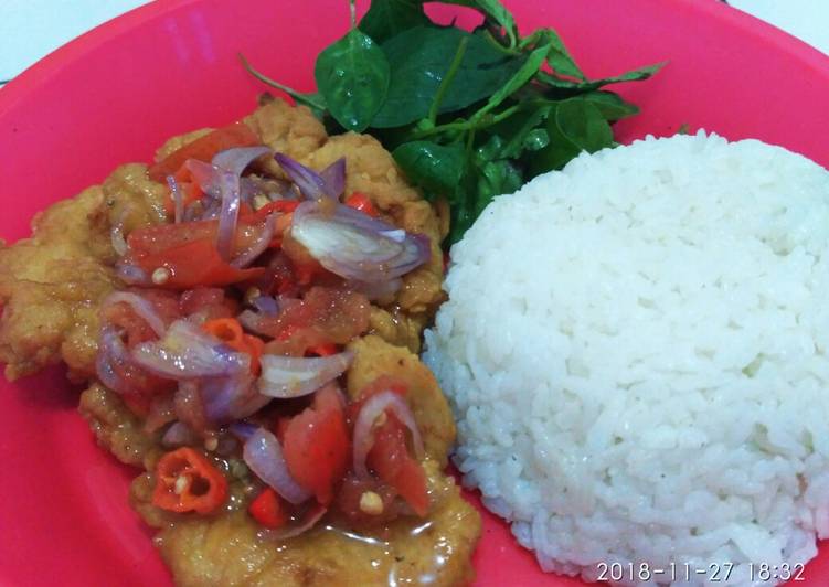 13. Ayam Geprek Sambal Matah recipe main photo