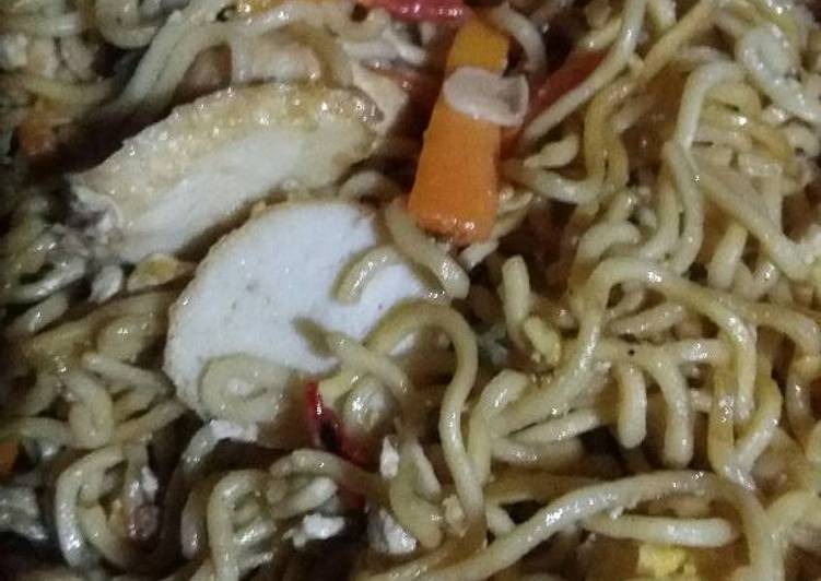 cara membuat Bakmi goreng pedas