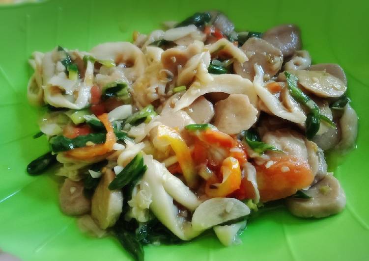 Tumis Jamur Bakso