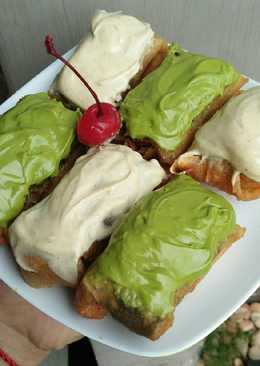 Pisang Coklat Crispy Topping Matcha Tiramisu