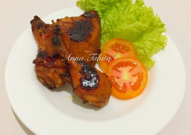 Resep Ayam Bakar Bumbu Bacem Pedas Kecap Bango Dari Anna Takita