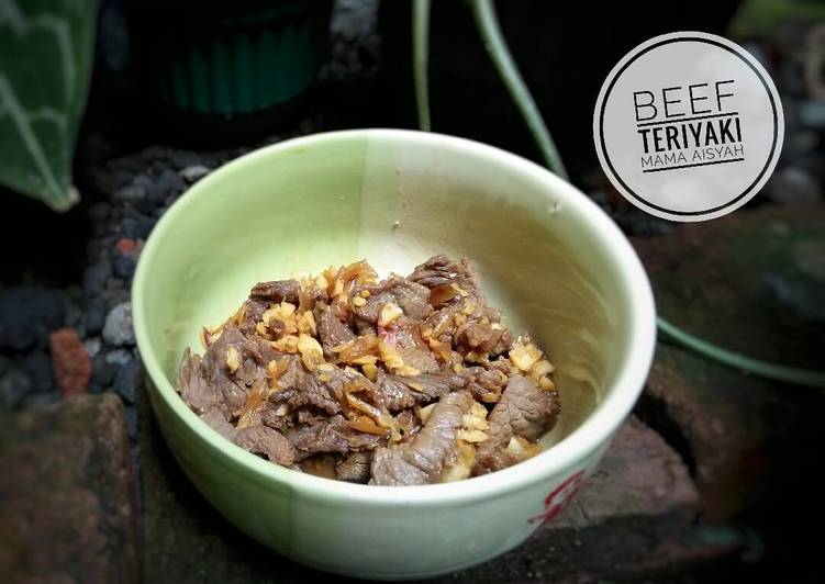 resep lengkap untuk Beef Teriyaki