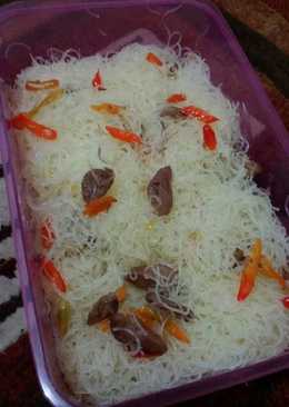 Tumis bihun putih super pedas