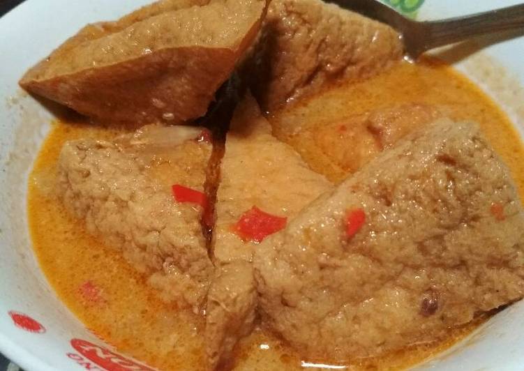 resep masakan Sayur Tahu Santan Simple teman Nasi Uduk