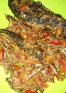 Sambal Ikan teri kering campur ikan gabus maknyus