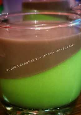 Puding Alpukat vla Mocca