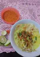 Soto ayam santan sambal setan