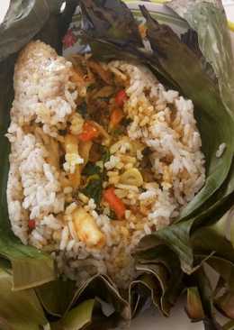 Nasi Bakar Jamur Tongkol Simple