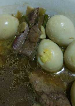 Semur daging telur puyuh bumbu teriyaki