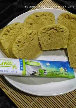 Bolkus vanilla green tea latte _ kue resep ekonomis