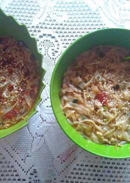 Kwetiau Siram kuah Ramyun